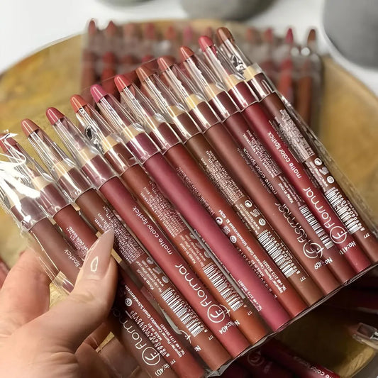 Flormar Matte Lipstick Pencils Pack 12 - Long Lasting Assorted